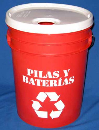 Mini Contenedor Plástico para pilas - $ 8.000